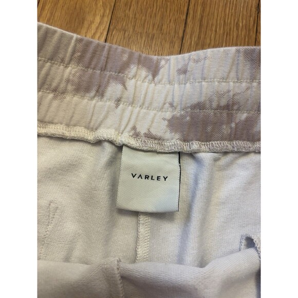 Varley Sweats Set Erwin Sweatshirt Glade Shorts Taupe Tie Dye Radial Pink Size L - Picture 4 of 11